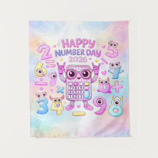 Tapete De Parede Happy Number Day 2026 Cute Calculator Design
