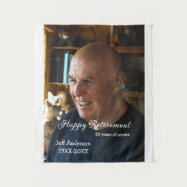 Tapete De Parede Happy retirement add name photo years of service r