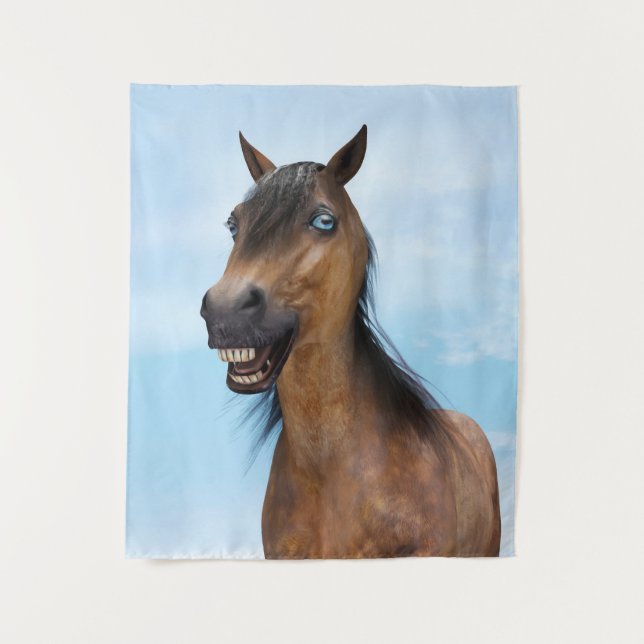 Tapete De Parede Happy Smiling Bay Horse (Frente)