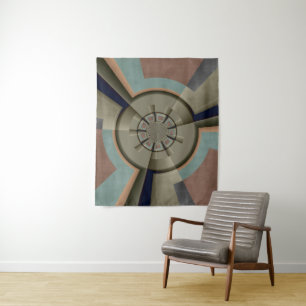 Tapete De Parede Harmonia de Cores Abstratas Modernas Arte Gráfica