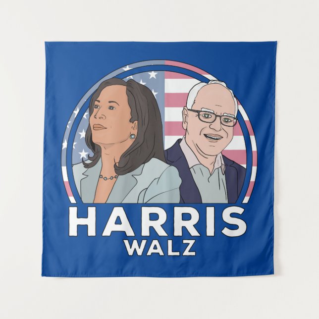 Tapete De Parede Harris Walz Election (Frente)