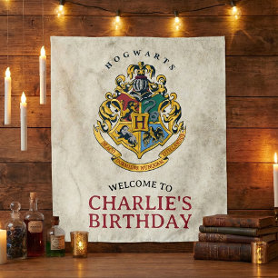 Tapete De Parede Harry Potter Brasão de Hogwarts Aniversário