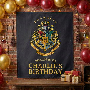Tapete De Parede Harry Potter Brasão de Hogwarts Aniversário