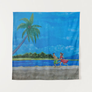 Tapete De Parede Hawaiian Beach Run