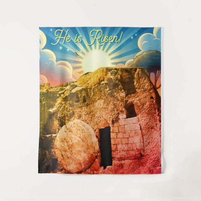 Tapete De Parede He is Risen - Garden Tomb Jerusalem (Frente)