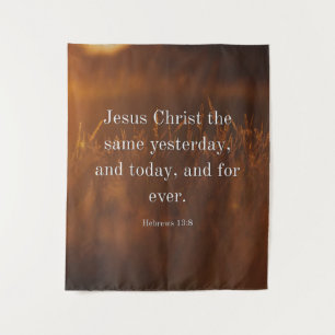 Tapete De Parede Hebreus 13:8 Versículo da Bíblia KJV Jesus Cristo