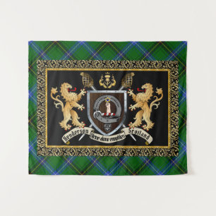 Tapete De Parede Henderson Clan Crachá & Motto w/Lions