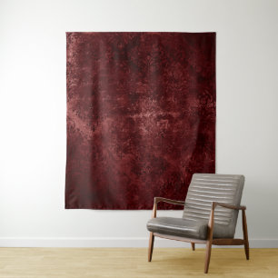 Tapete De Parede Henna Aveludado Damask Cortina Vermelha para Cab