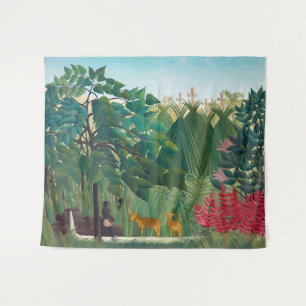 Tapete De Parede Henri Rousseau - A Cachoeira