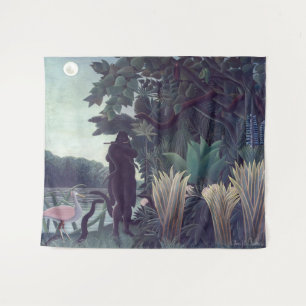 Tapete De Parede Henri Rousseau - A Encantadora de Serpentes