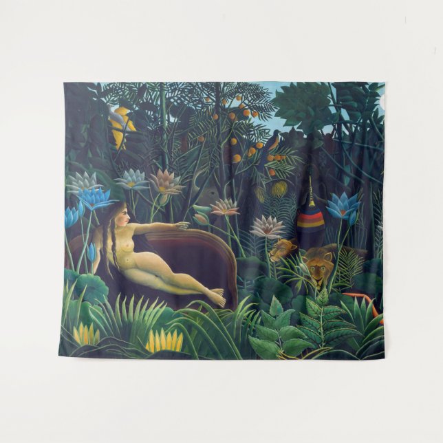 Tapete De Parede Henri Rousseau - O Sonho / Le Reve (Frente (Horizontal))