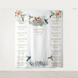 Tapete De Parede Hibiscus Floral Step & Repetir Plano Bautizo