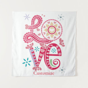 Tapete De Parede Hippie Groovy - Sinal de Amor Thunder_Cove
