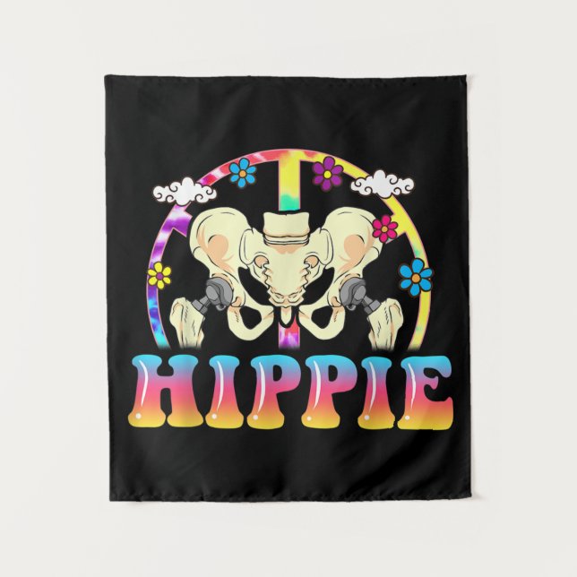 Tapete De Parede Hippie Hip Replacement Joint Surgery Engraçado (Frente)