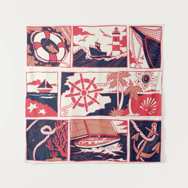 Tapete De Parede História marinha (Frente)