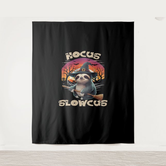 Tapete De Parede Hocus Slowcus Sloth amantes do vestido de Hallowee (Frente)