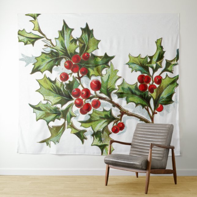 Tapete De Parede HollyBerries 002 (In Situ (Horizontal))