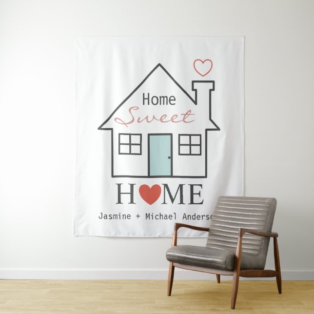 Tapete De Parede Home Sweet Home personalizado (In Situ)
