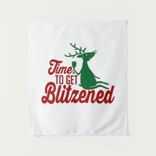 Tapete De Parede Hora de Blitzenar Reindeer de Natal