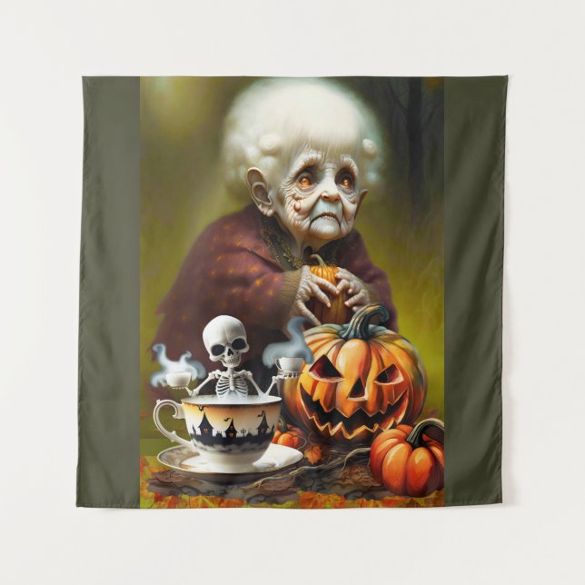 Tapete De Parede Hora do Chá de Todos os Hallows (Frente)