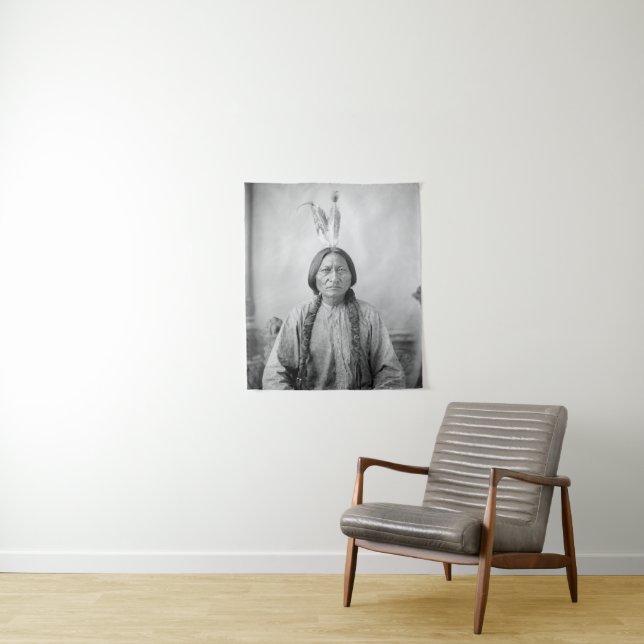 Tapete De Parede Ícone Indígena Americano: Líder Lakota Touro Senta (In Situ)