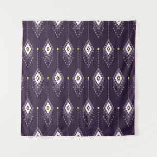 Tapete De Parede Ikat Chandelier Pattern: Vintage Textile Design