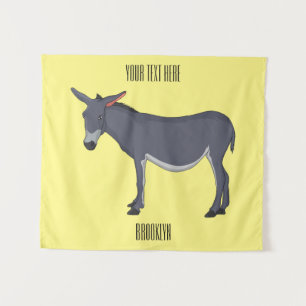 Tapete De Parede Ilustração de desenho animado de Donkey
