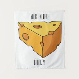 Tapete De Parede Ilustração de desenho animado de queijo