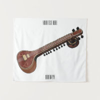 Ilustração de desenho animado de violão