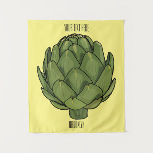 Tapete De Parede Ilustração de desenho animado do Artichoke