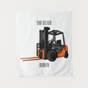 Tapete De Parede Ilustração de desenho animado do empilhador