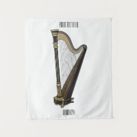 Ilustração de desenho animado Harp