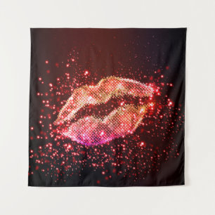 Tapete De Parede Ilustração de Lip editável: Design gráfico simples