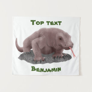 Tapete De Parede Ilustração do dragão Komodo