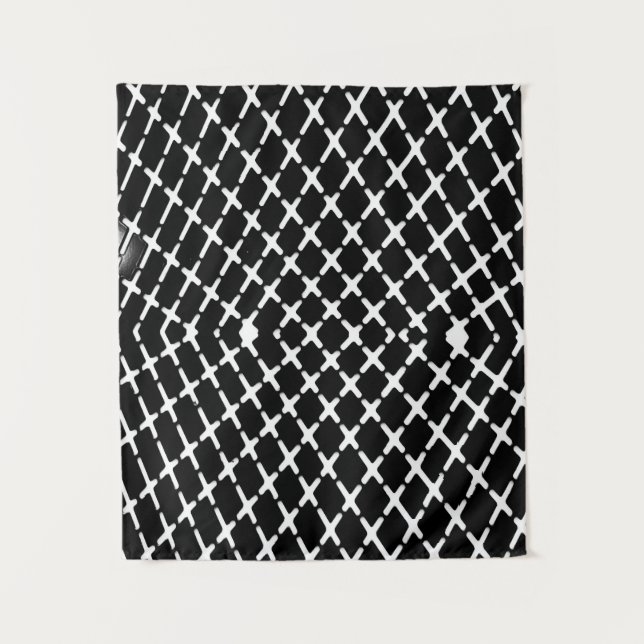 Tapete De Parede Ilustração em branco e preto (Frente)