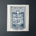 Tapete De Parede Ilustração instantânea de pop de arte do café<br><div class="desc">Uma ilustração de pop de arte de uma saqueta de café instantâneo. Design para quem não é um snobe de café e apenas desfruta de uma simples xícara de café liofilizado e instantâneo para a sua cafeína comum.</div>