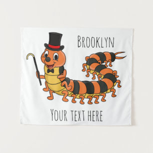 Tapete De Parede Imagem de desenho animado em centopeia