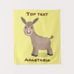 Tapete De Parede Imagem de desenho animado em miniatura giro e boni