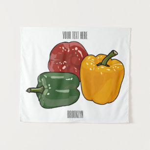 Tapete De Parede Imagem de desenho em Capsicum