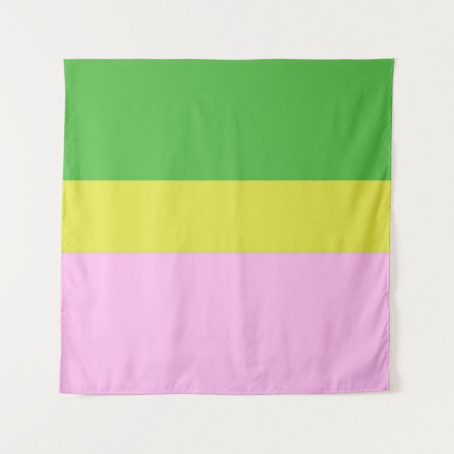 Tapete De Parede imagem três cores arte (Frente)