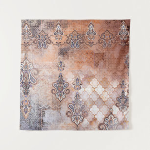 Tapete De Parede Impressão clássico de colheita com retalhamento, p