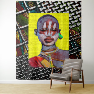 Tapete De Parede Impressão de Arte Afrocêntrica