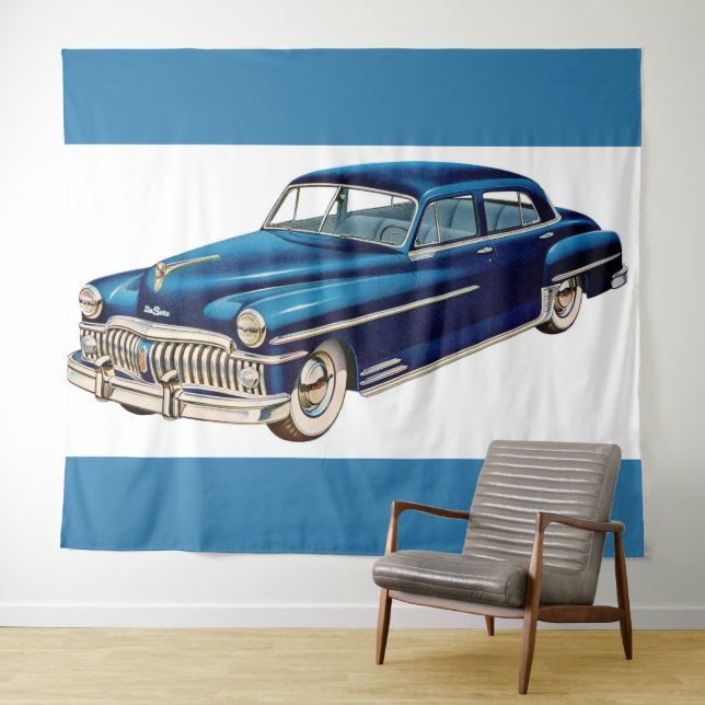 Tapete De Parede impressão de DeSoto azul 1950 (In Situ (Horizontal))