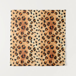 Tapete De Parede Impressão de Leopardo Aquoso: Textura Exótica De P