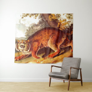 Tapete De Parede impressão de lince do século XIX