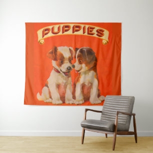 Tapete De Parede impressão de PUPPIES de 1934