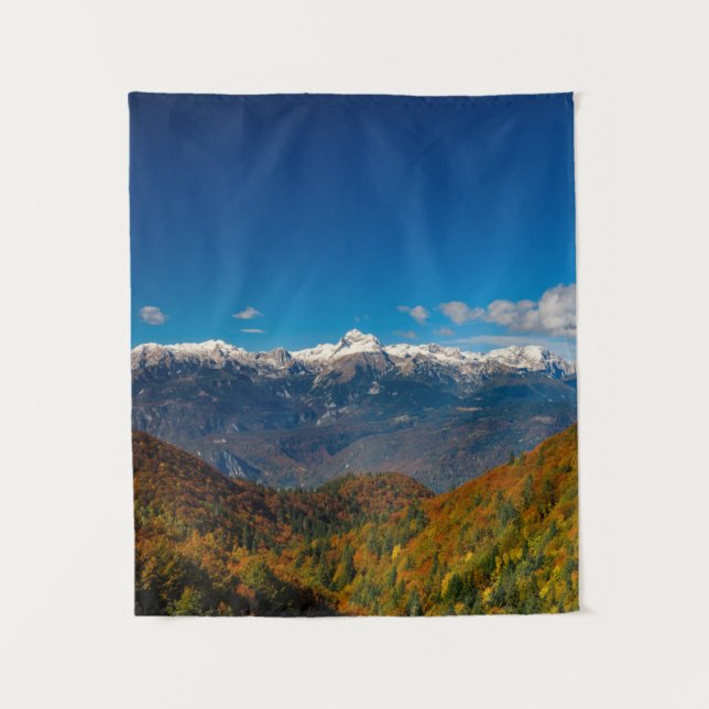 Tapete De Parede Impressionante cenário do outono em Triglav (Frente)