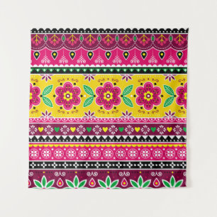 Tapete De Parede Indian or Pakistani truck art inspired seamless fo