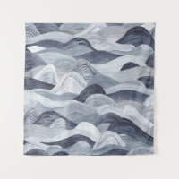 Indigo Watercolor Wave Sem Vista