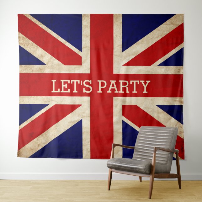 Tapete De Parede Inglaterra Rustic Flag DEIXA PARTIDO DE BACKDROP (In Situ (Horizontal))